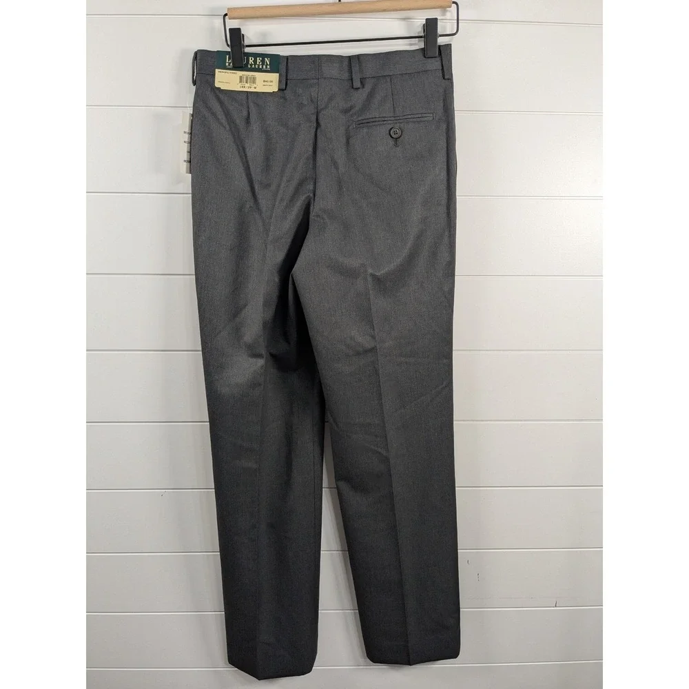 Lauren Ralph Lauren Boys Dress Pants sz 18 NWT‎ Gray Preppy Awards Night Church